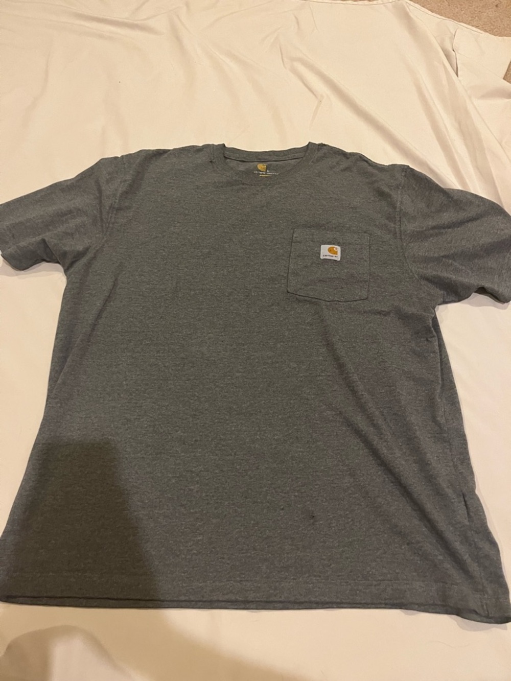 Carhartt Short Sleeve Pocket Tee in Heather Gray